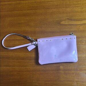 Coach Pink Clutch Elegant Wristlet